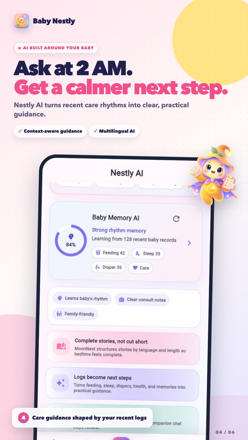 Nestly AI app screen